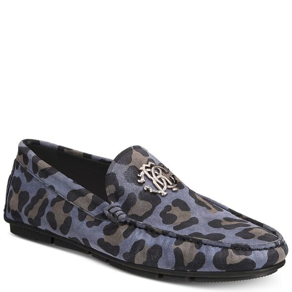 Roberto Cavalli Mens Leopard Drivers 